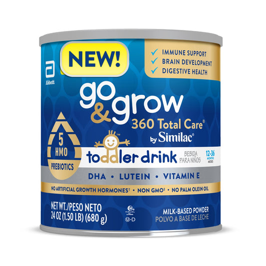 Go & Grow 360 Total Care by Similac Toddler Drink, 24-oz Can