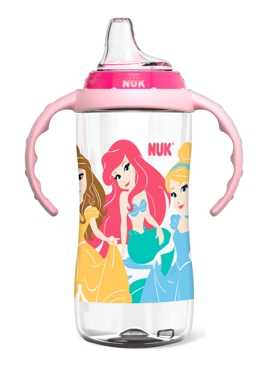 NUK Disney Learner Soft Spout Sippy Cup, Princess, 10 oz, 9+ Months, Girls